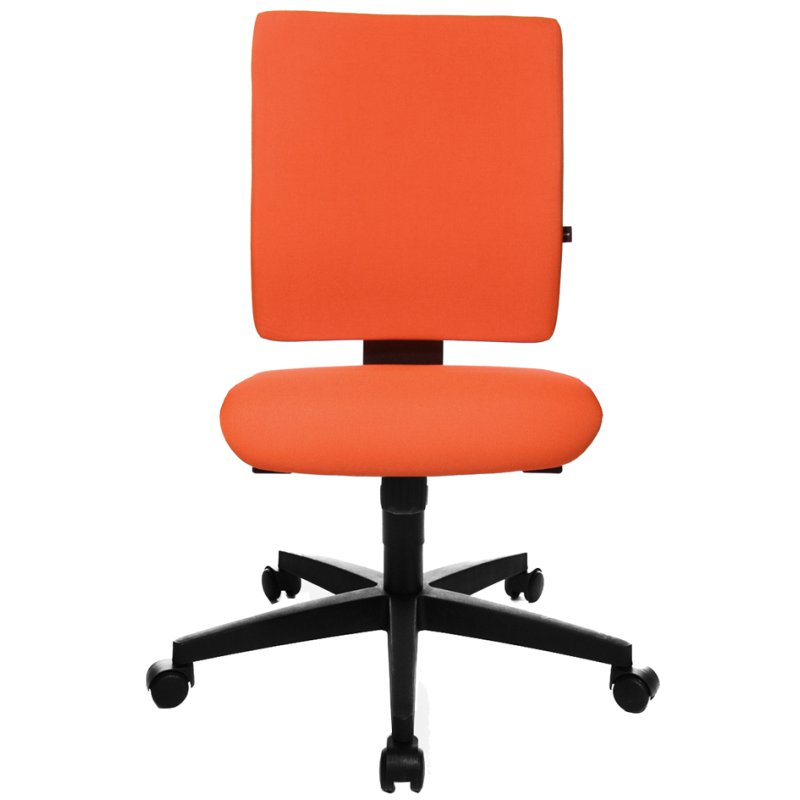 Topstar bureaustoel Lightstar 10, oranje, draaibaar, 110 kg draagkracht